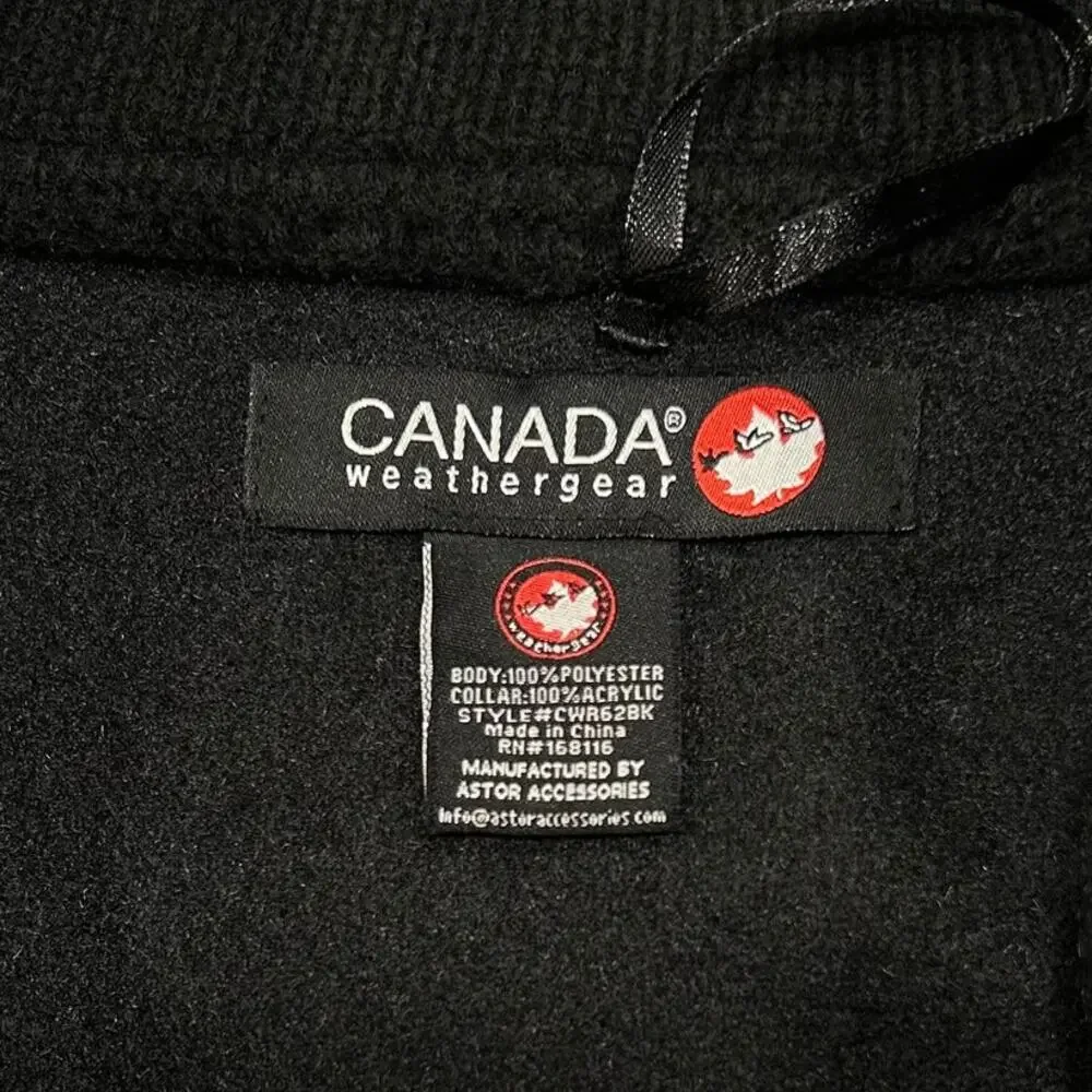 Canada Weathergear Zip Front Knit Cape Poncho Sweater Textured, One Size - Picture 5 of 11